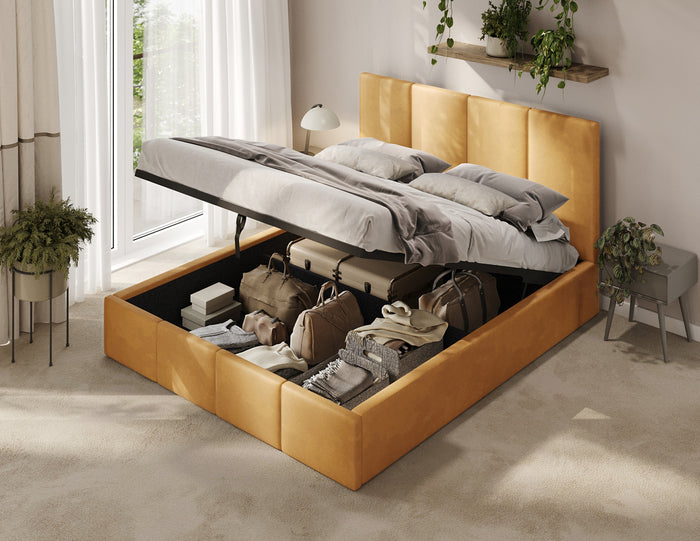 Polsterbett Veluna Lift T18 W3 Żółty