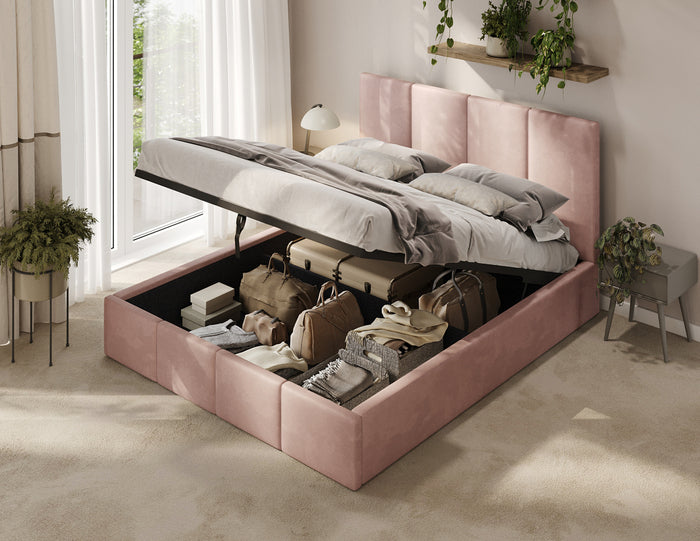 Polsterbett Veluna Lift T05 W3 Rosa