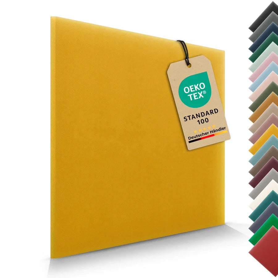 Wandkissen Quadrat | Gelb M13 Samt