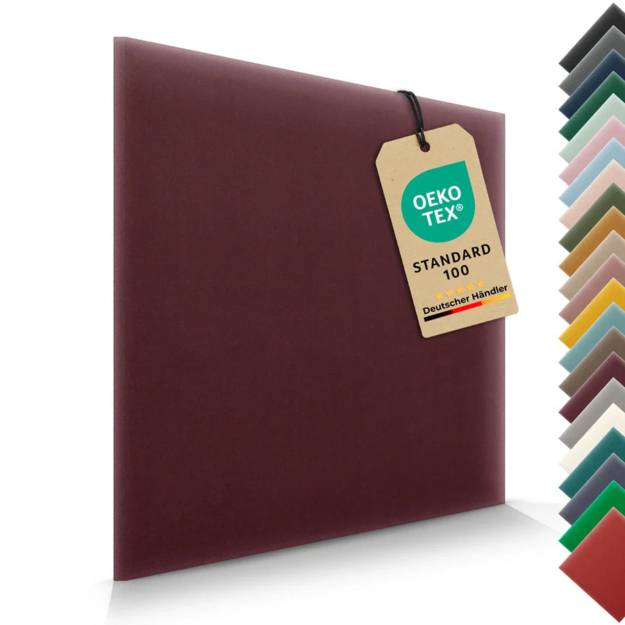 Wandkissen Quadrat | Weinrot M16 Samt