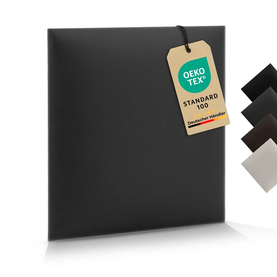 Wandkissen Quadrat | Anthrazit S02 Öko-Leder