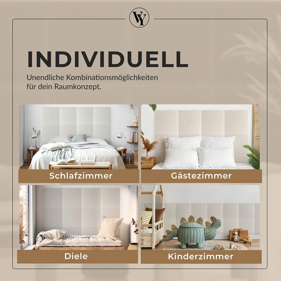 Wandkissen Quadrat | Ecru S04 Öko-Leder