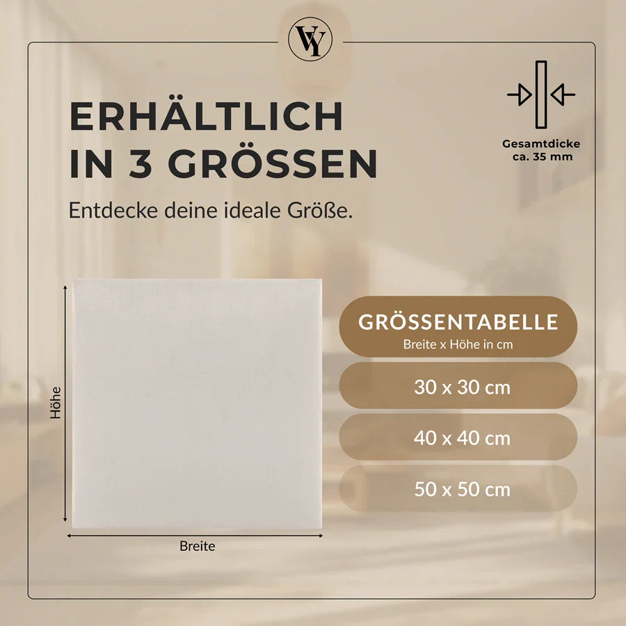 Wandkissen Quadrat | Ecru T07 Velours