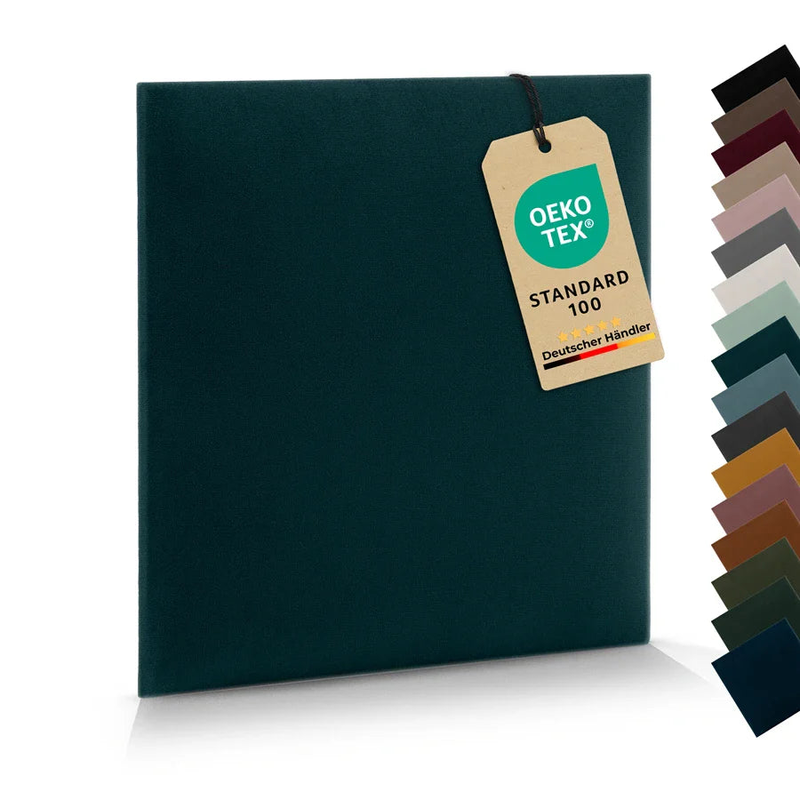 Wandkissen Quadrat | Türkis T09 Velours