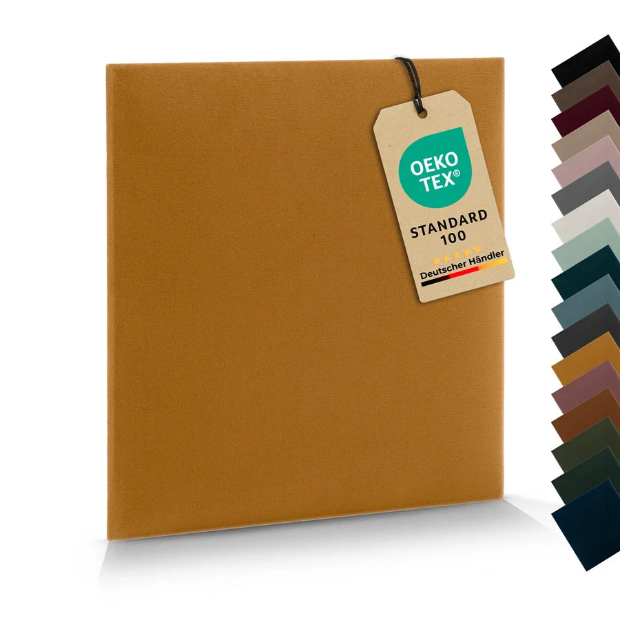 Wandkissen Quadrat | Ockergelb T18 Velours