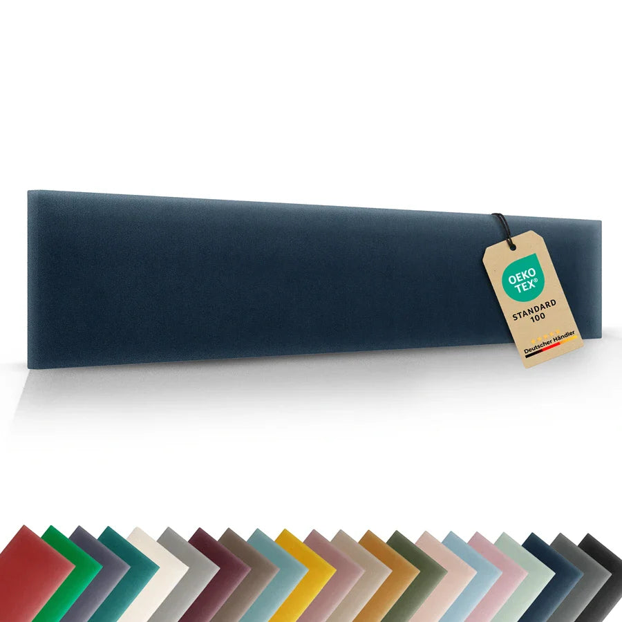 Wandkissen Rechteck | Dunkelblau M03 Samt