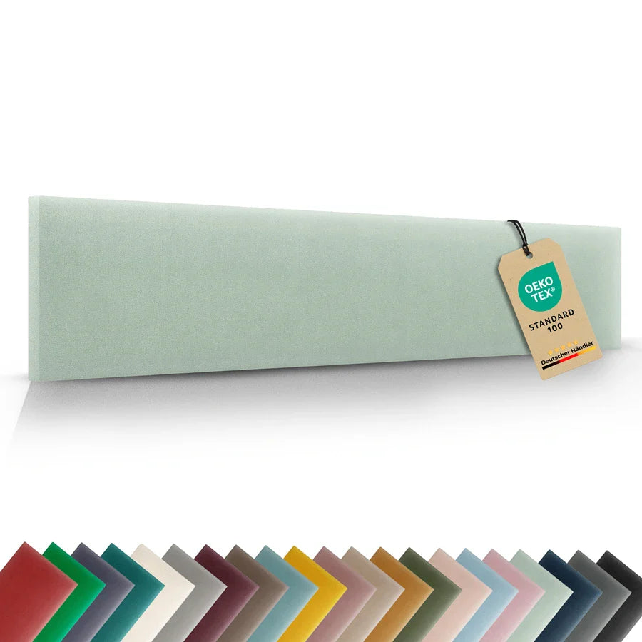 Wandkissen Rechteck | Mintgrün M05 Samt