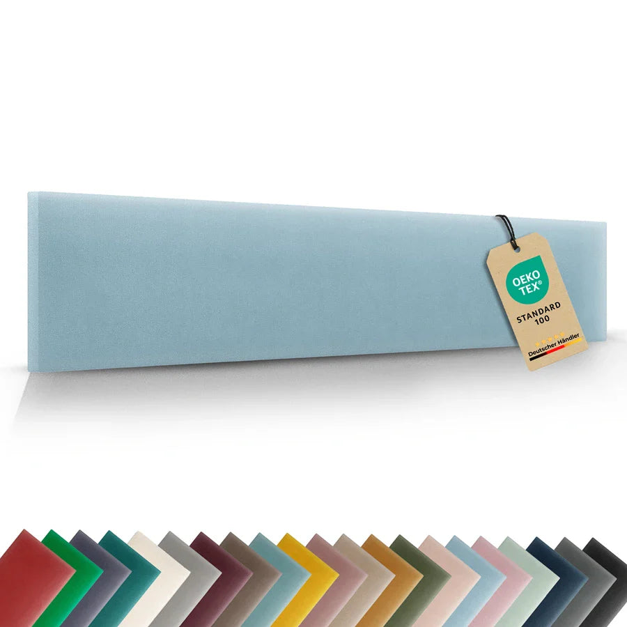 Wandkissen Rechteck | Hellblau M07 Samt