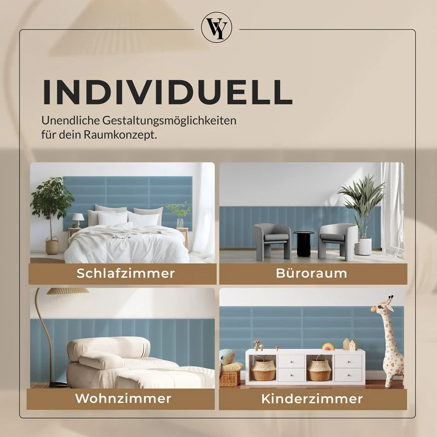 Wandkissen Rechteck | Hellblau M07 Samt