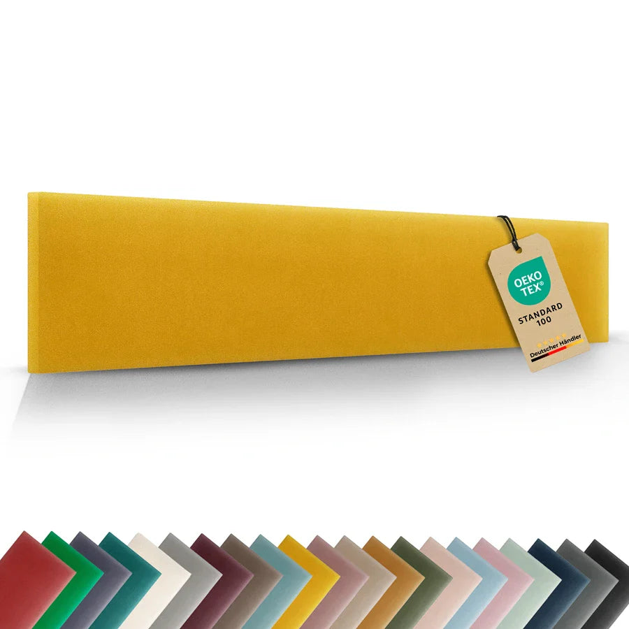 Wandkissen Rechteck | Gelb M13 Samt