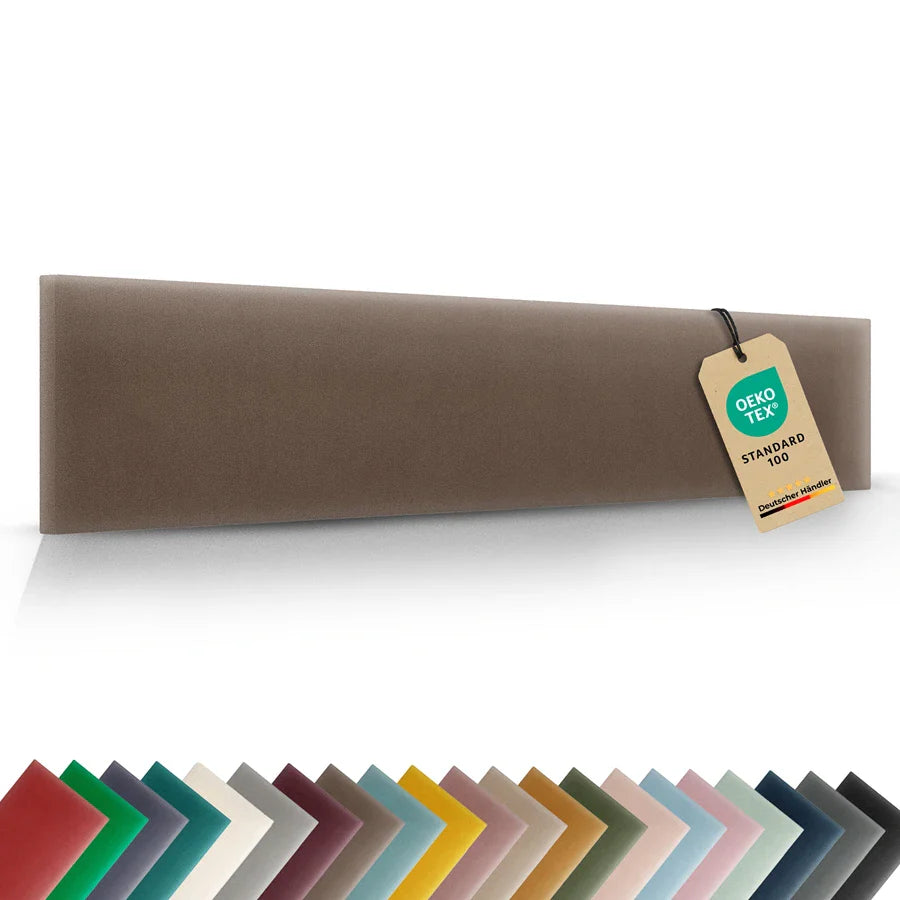 Wandkissen Rechteck | Blassbraun M15 Samt