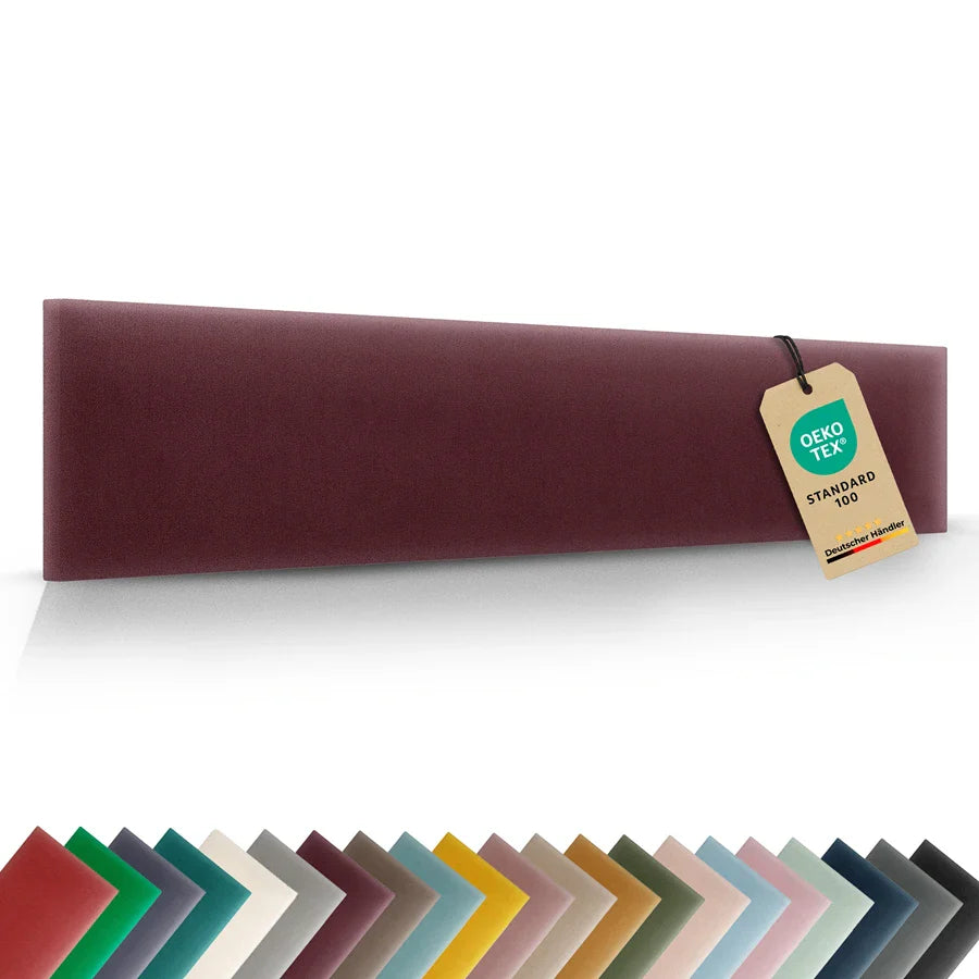 Wandkissen Rechteck | Weinrot M16 Samt