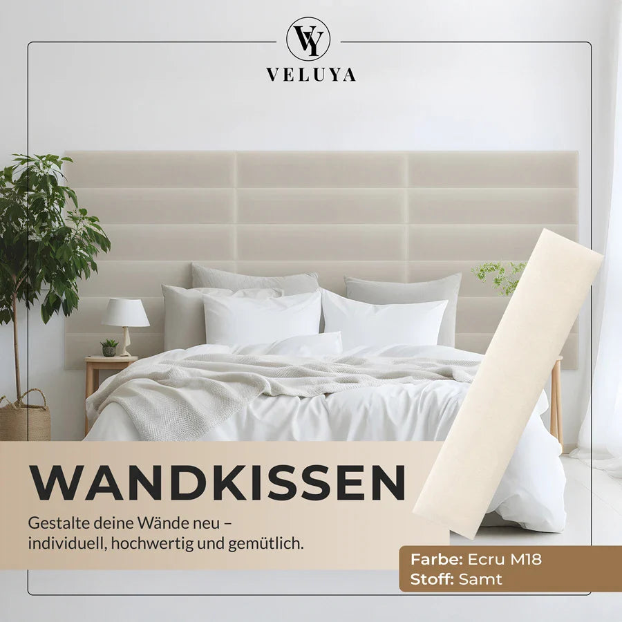 Wandkissen Rechteck | Ecru M18 Samt