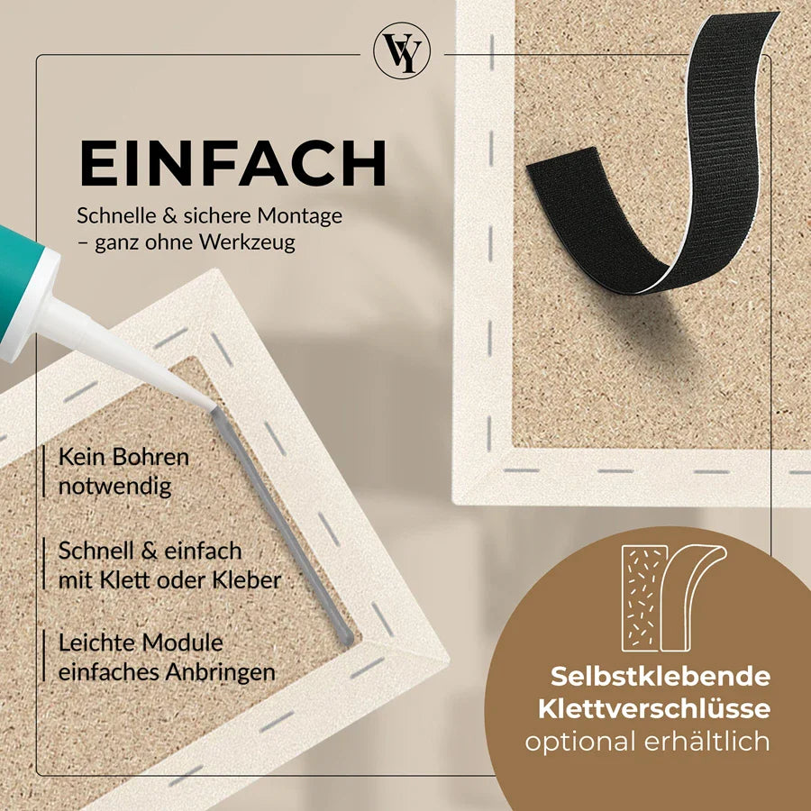 Wandkissen Rechteck | Ecru M18 Samt