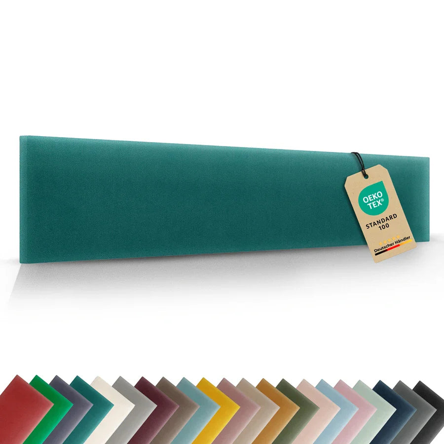 Wandkissen Rechteck | Türkis M19 Samt