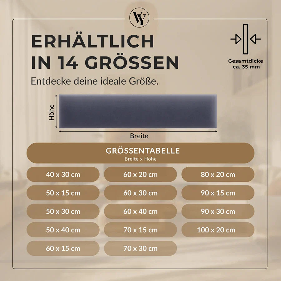 Wandkissen Rechteck | Dunkellila M20 Samt