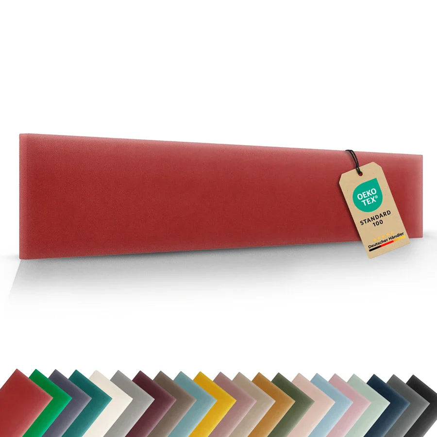 Wandkissen Rechteck | Orientrot M23 Samt