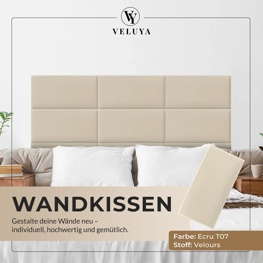 Wandkissen Rechteck | Ecru T07 Velours