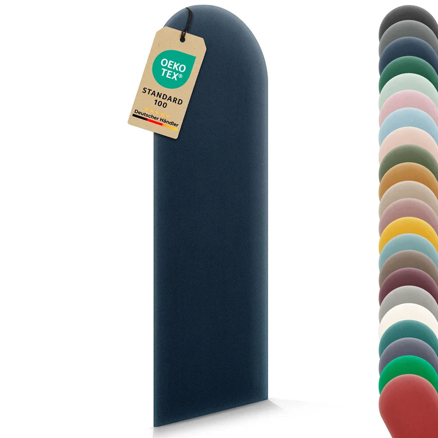 Wandkissen Rundbogen | Dunkelblau M03 Samt