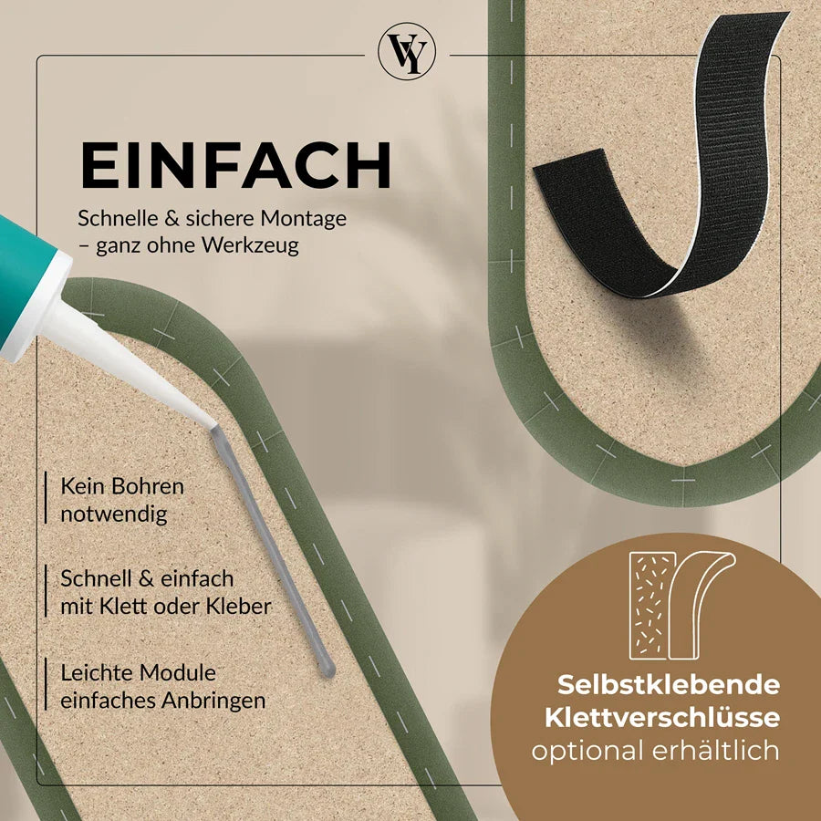 Wandkissen Rundbogen | Khaki M09 Samt