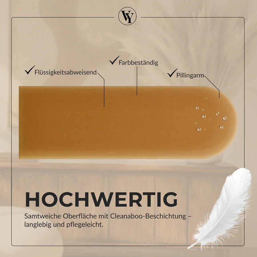 Wandkissen Rundbogen | Kurkuma M10 Samt