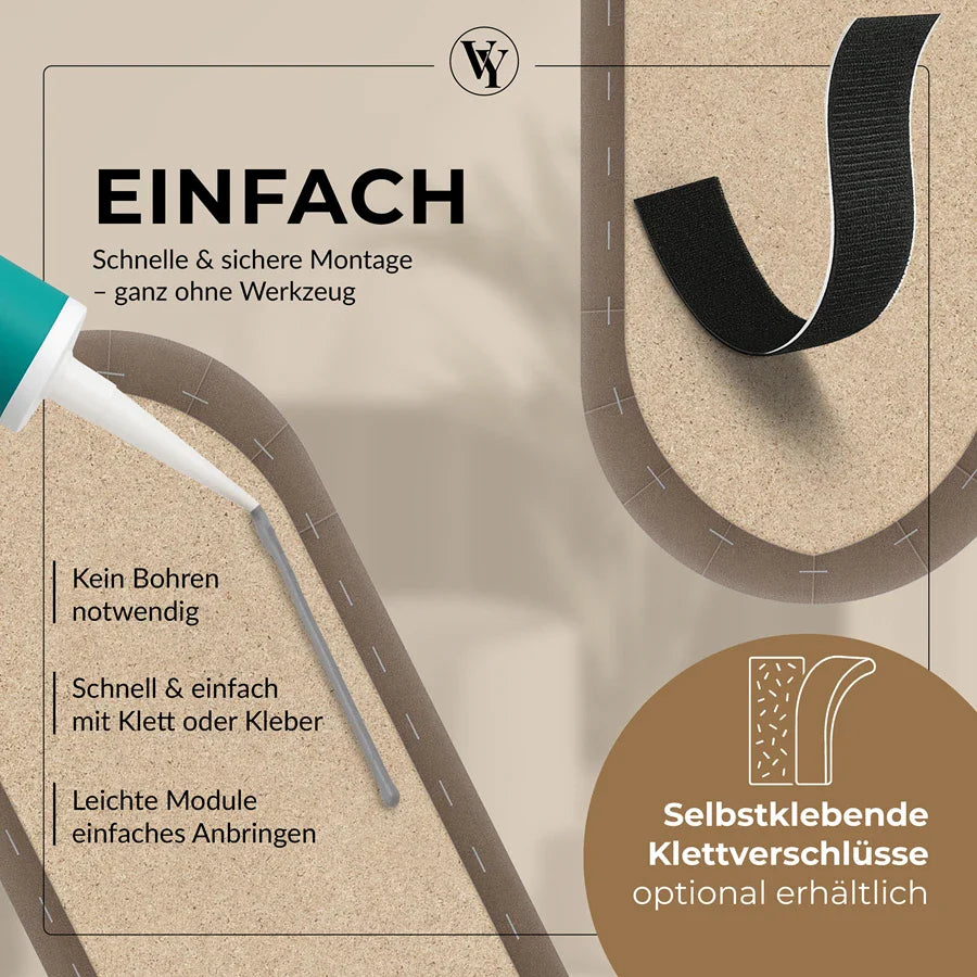 Wandkissen Rundbogen | Blassbraun M15 Samt