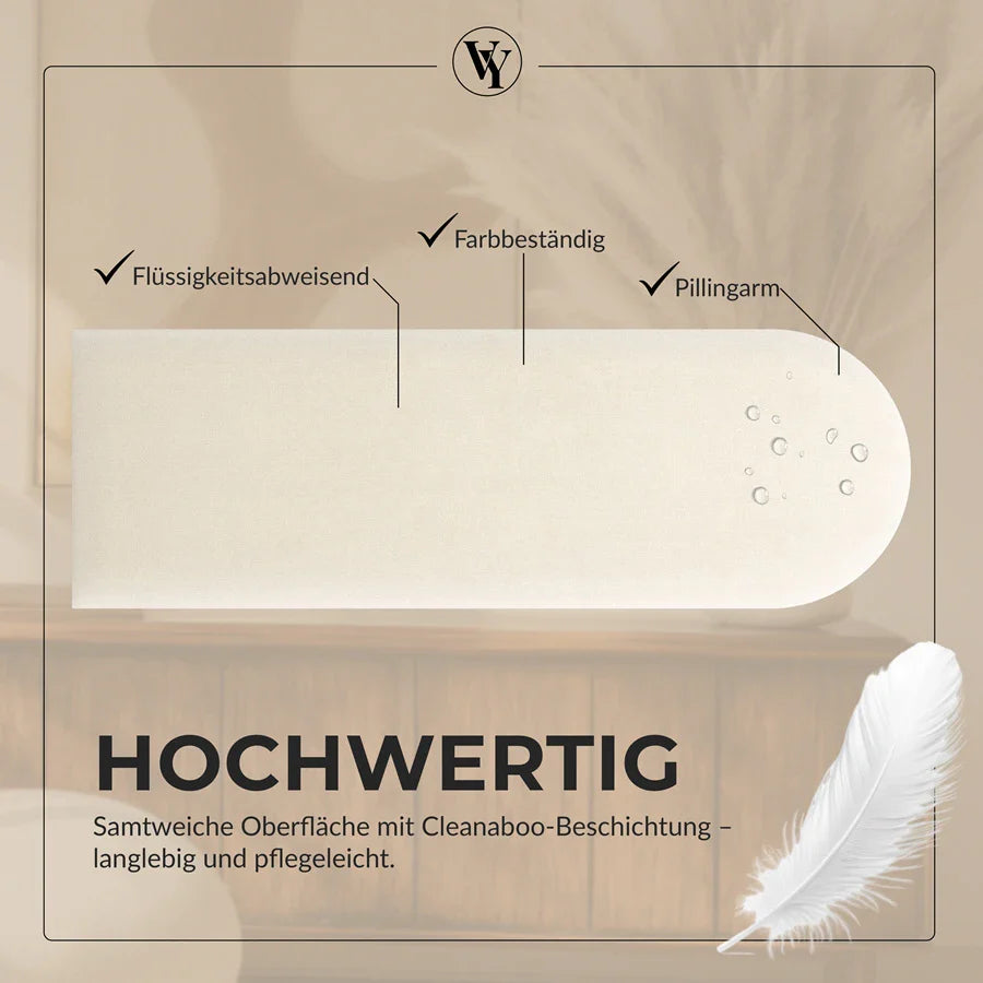 Wandkissen Rundbogen | Ecru M18 Samt