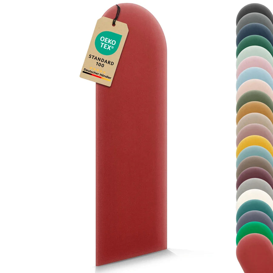 Wandkissen Rundbogen | Orientrot M23 Samt