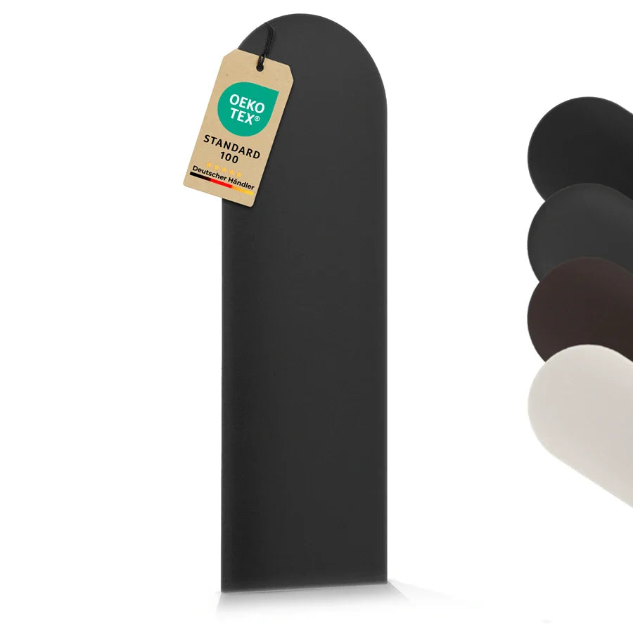 Wandkissen Rundbogen | Anthrazit S02 Öko-Leder