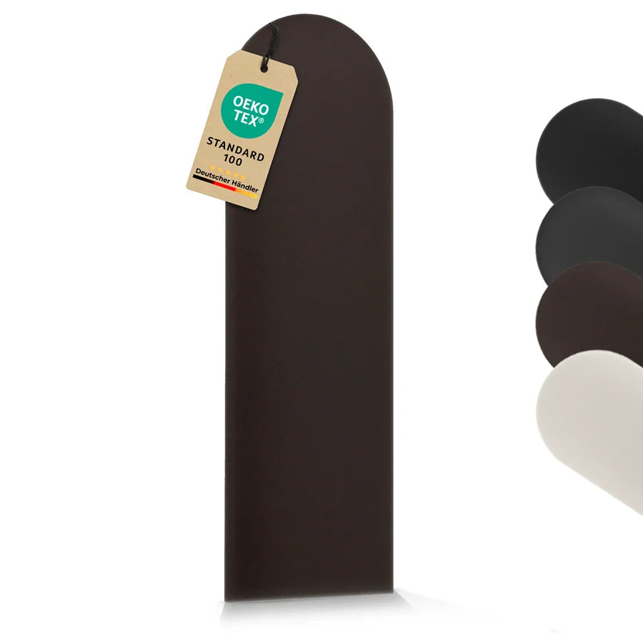 Wandkissen Rundbogen | Dunkelbraun S03 Öko-Leder