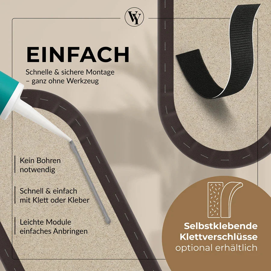 Wandkissen Rundbogen | Dunkelbraun S03 Öko-Leder