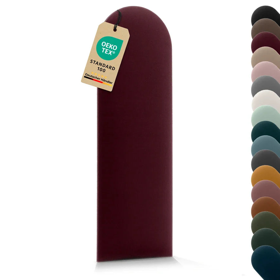 Wandkissen Rundbogen | Bordeaux T03 Velours