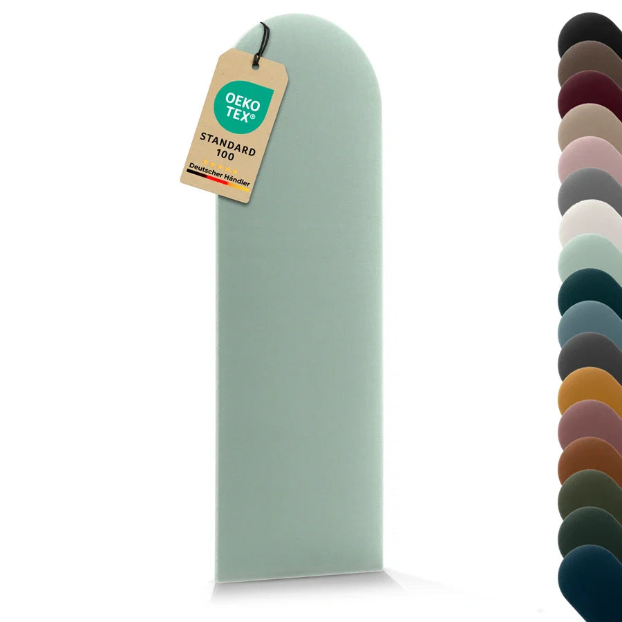 Wandkissen Rundbogen | Mintgrün T08 Velours