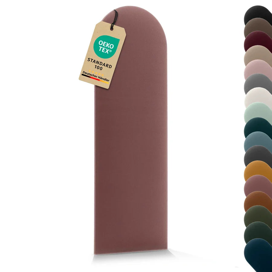 Wandkissen Rundbogen | Altrosa T23 Velours