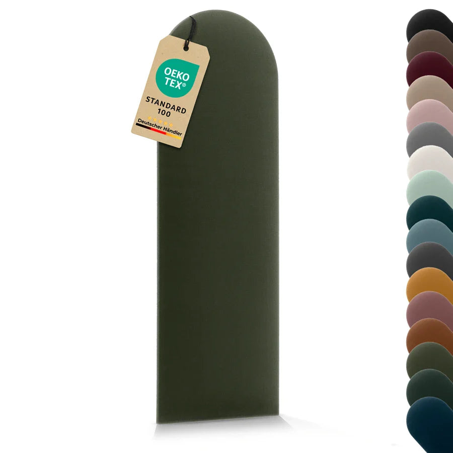 Wandkissen Rundbogen | Khaki T27 Velours