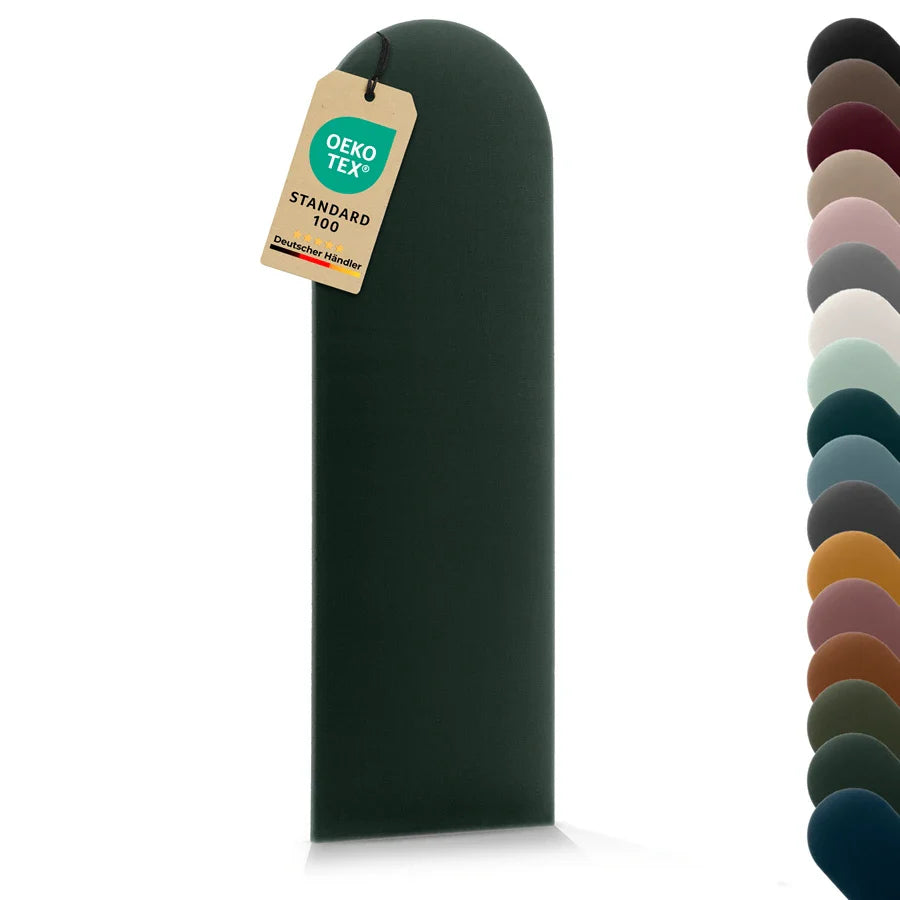 Wandkissen Rundbogen | Dunkelgrün T28 Velours