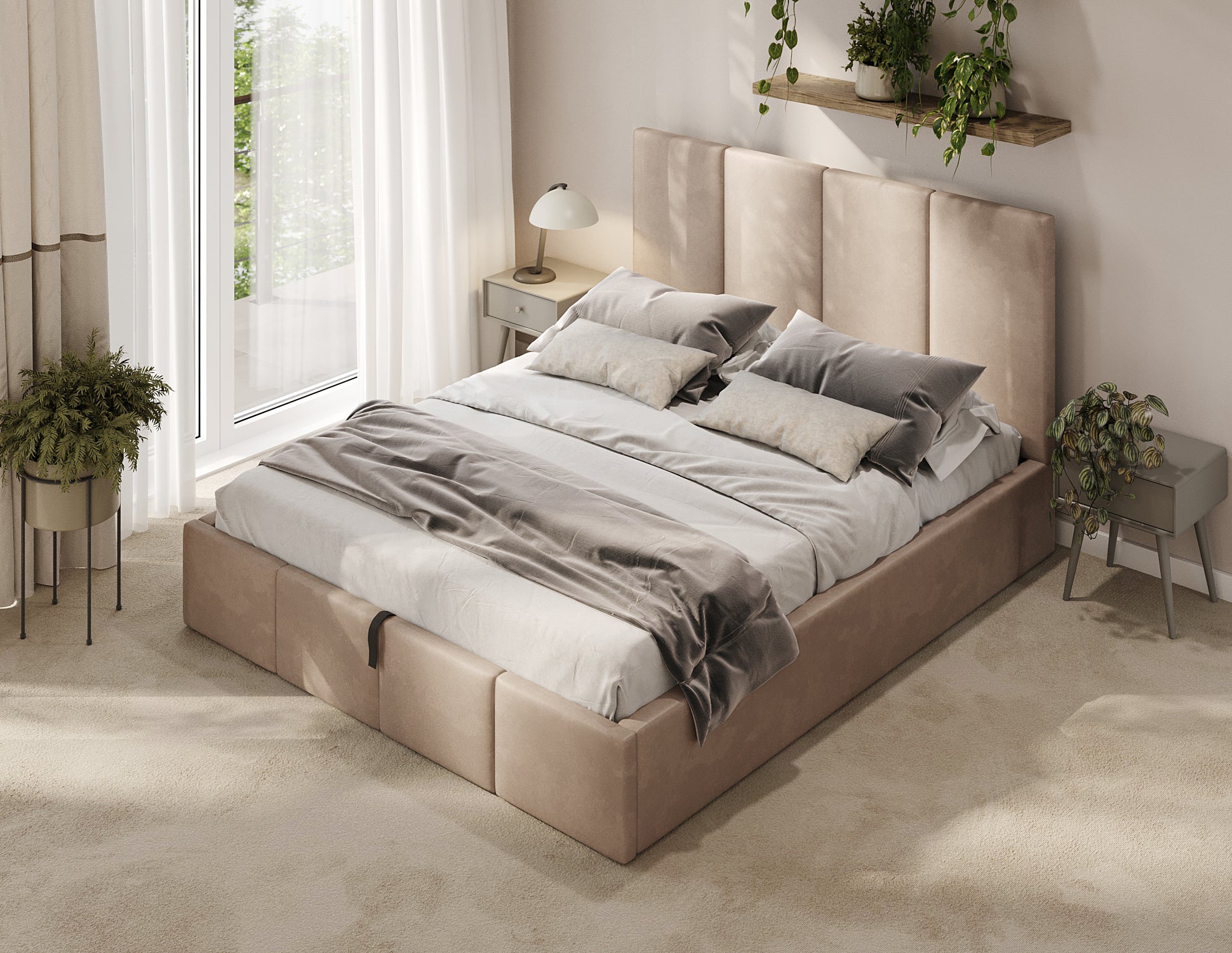 Polsterbett Veluna Lift T04 W3 Beige