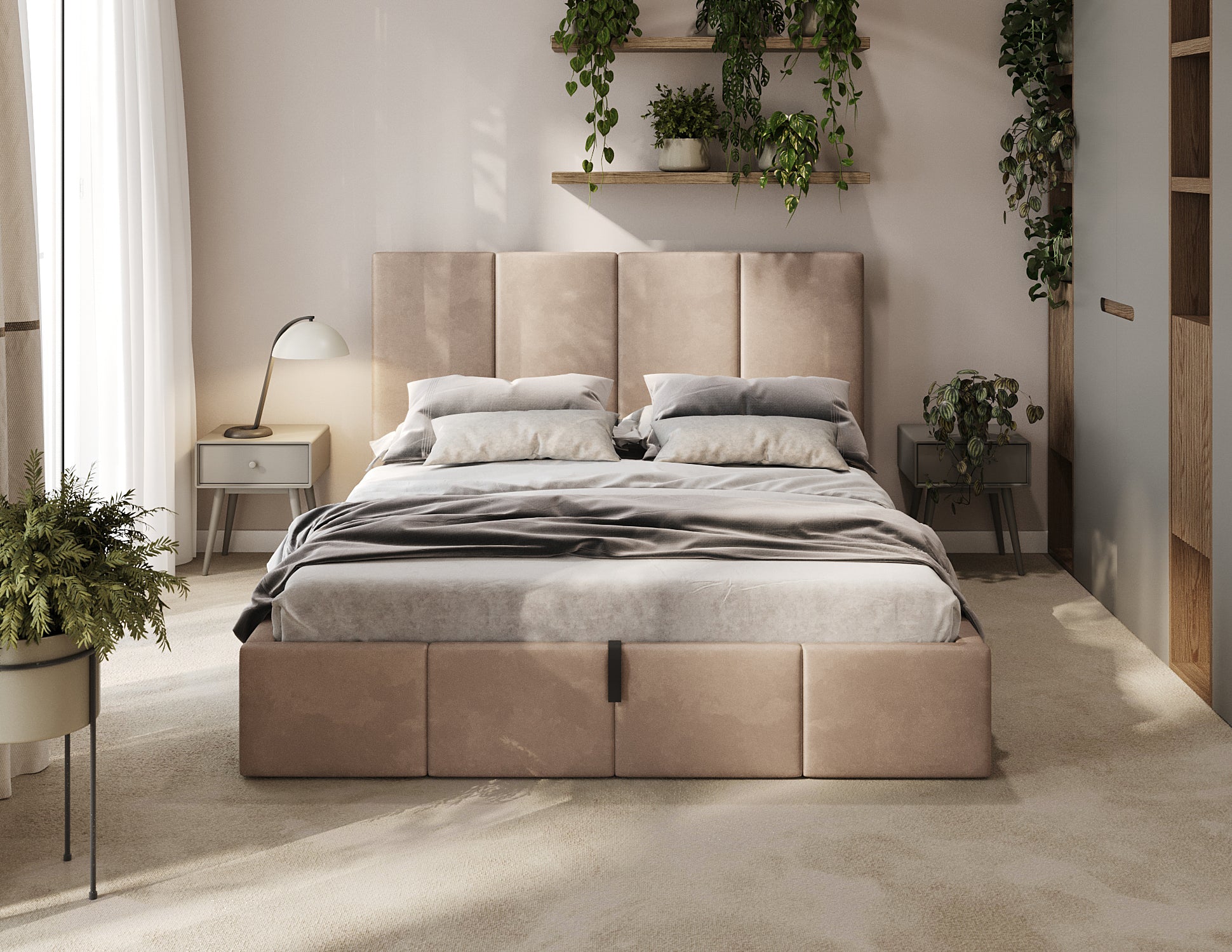 Polsterbett Veluna Lift T04 W3 Beige