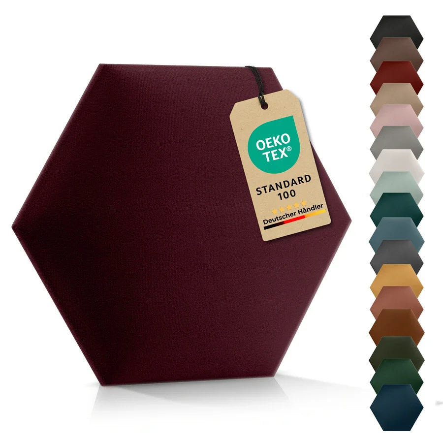 Wandkissen Hexagon | Bordeaux T03 Velours