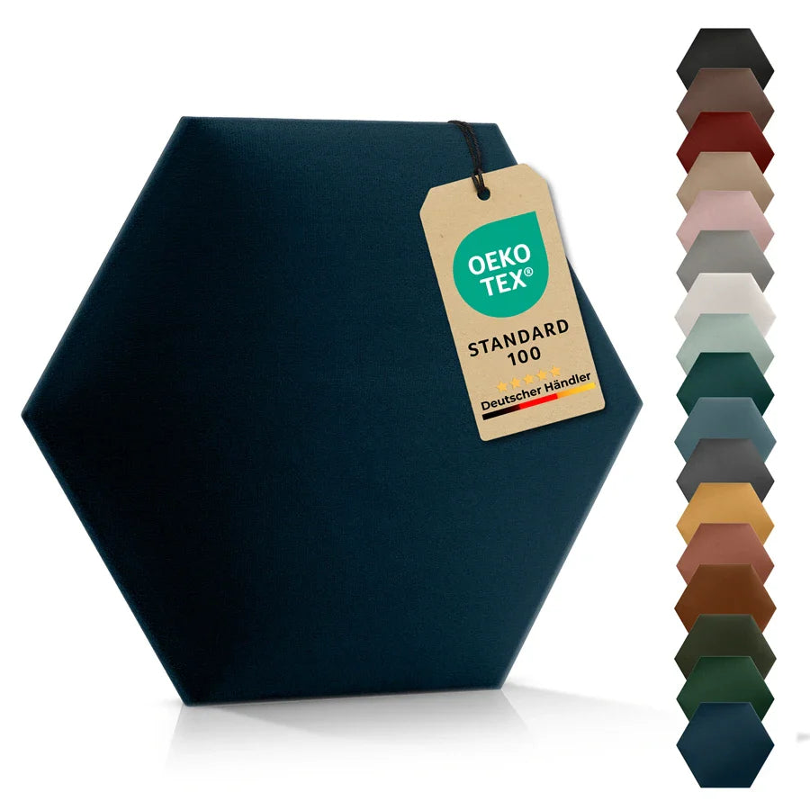 Wandkissen Hexagon | Marineblau T30 Velours