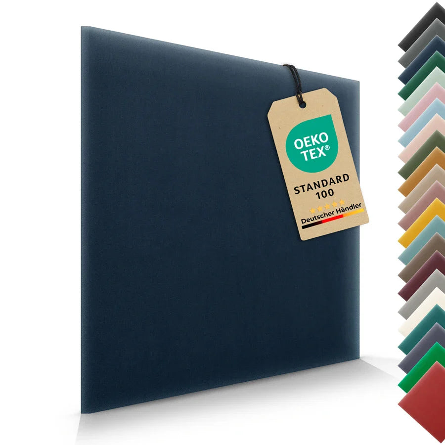 Wandkissen Quadrat | Dunkelblau M03 Samt