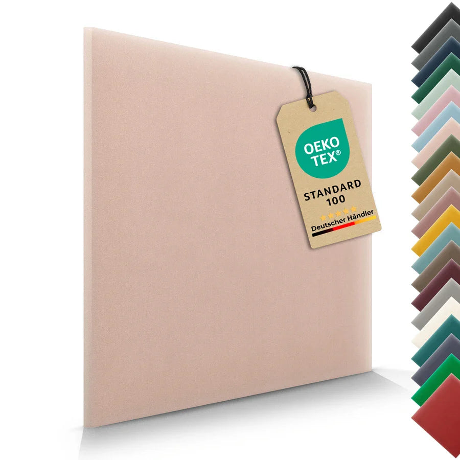 Wandkissen Quadrat | Hellrosa M06 Samt