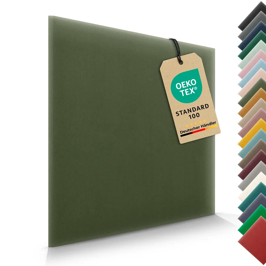 Wandkissen Quadrat | Khaki M09 Samt