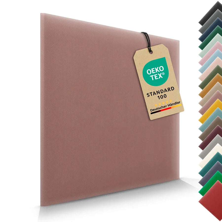 Wandkissen Quadrat | Altrosa M12 Samt