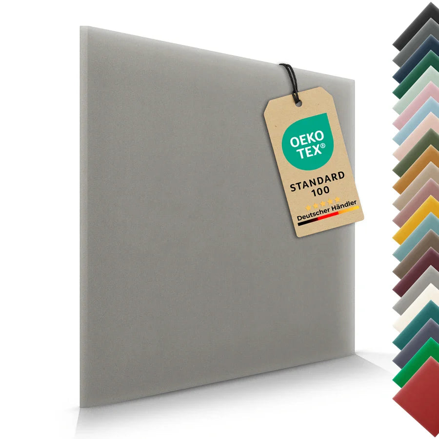 Wandkissen Quadrat | Grau M17 Samt