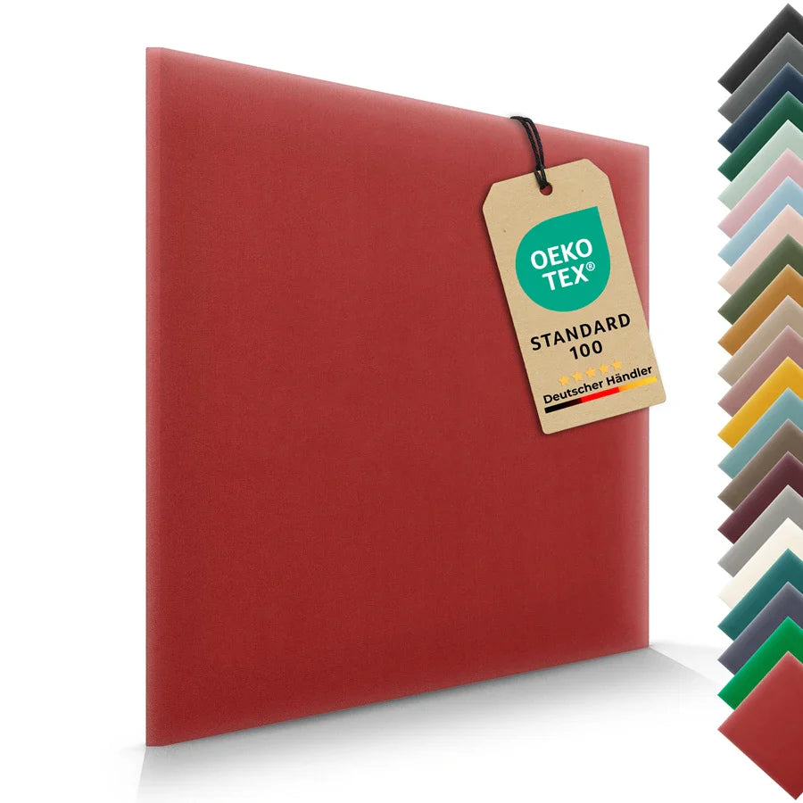 Wandkissen Quadrat | Orientrot M23 Samt