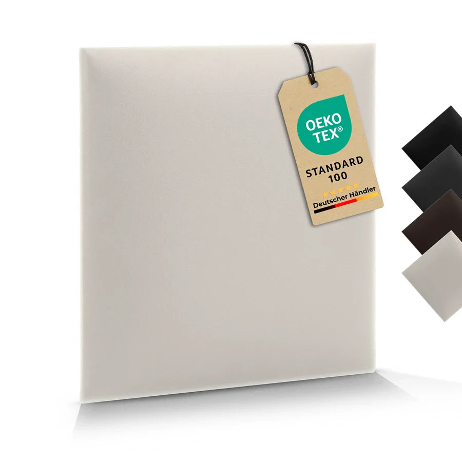 Wandkissen Quadrat | Ecru S04 Öko-Leder