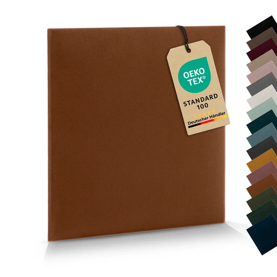 Wandkissen Quadrat | Ockerbraun T26 Velours