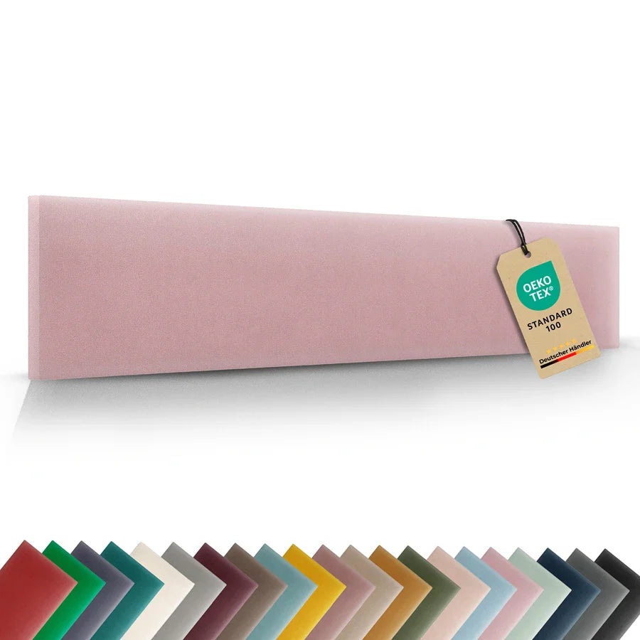 Wandkissen Rechteck | Rosa M08 Samt