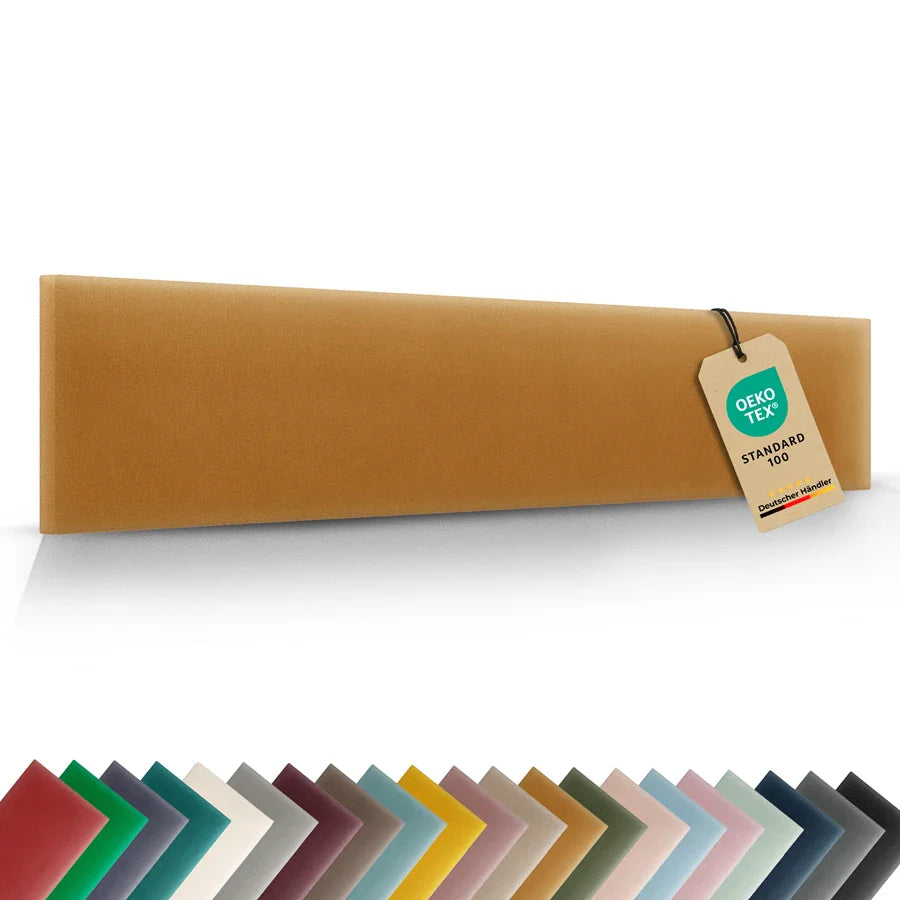 Wandkissen Rechteck | Kurkuma M10 Samt